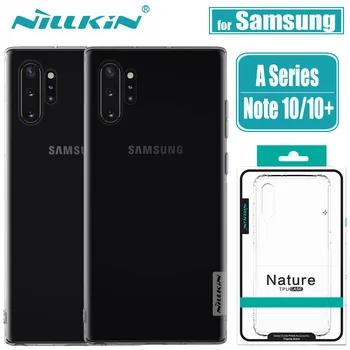 Nilkin za Samsung Galaxy Note 10 Plus 5G Primeru Nillkin 0,6 mm Mehka TPU Jasno Telefon Hrbtni Pokrovček Ohišje za Samsung A50 A30 A70 Note10 4