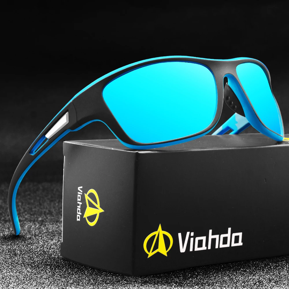 VIAHDA NOVO Polarizirana sončna Očala Moških Ogledalo Šport sončna Očala Ženske Luxury Letnik Voznik Odtenki Oculos 4