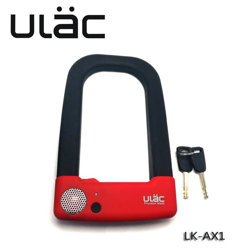 ULAC AX1 kolesarsko Ključavnico Proti Kraji Zaklepanje Kolo motorno kolo, Vrata, Ograje SafetyLock 2 Tipke Lock Nosilec Kolesa zaklepanje Pribor Deli 5