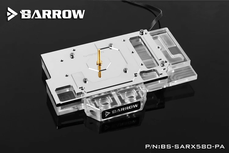 BARROW, Polno Kritje Grafično Kartico Blokira uporabo za Safir Impulz RX580 8GD5 (11265-05-20G) GPU Radiator Blok Baker RGB 4
