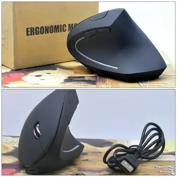 Vertikalni Shark Fin Miško Ergonomska Miška Wireless Mouse 2.4 G USB Polnilne Gaming Miška Za Prenosni RAČUNALNIK Prenosni Pada 22452