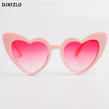 DJXFZLO 2020 Novo Ljubezen Srce Mačka Oči, sončna Očala Ženske blagovne Znamke, Modni Oblikovalec Gradient Rdeča Očala za Sonce Odtenki Oculos De Sol 0
