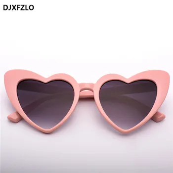 DJXFZLO 2020 Novo Ljubezen Srce Mačka Oči, sončna Očala Ženske blagovne Znamke, Modni Oblikovalec Gradient Rdeča Očala za Sonce Odtenki Oculos De Sol 4