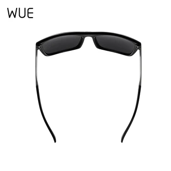WUE nova moda za moške polarizirana sončna očala črna pravokotne sončna očala, ogledalo vožnje očala moških kul klasična 22756