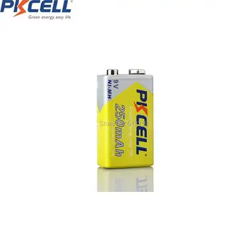 1Pc/Kartico PKCELL 250mah nimh 9v Polnilne 9 Volt Baterija za brezžični mikrofon ,igrača ,mike,Multimeter 1