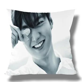 Po meri K-pop Lee Min Ho Natisnjeni Kvadratnih svile Pillowcases 40x40 45x45 50 x 50 60x60 dveh Straneh Saten Prevleke po Meri Logo 22895