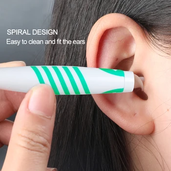 1Sets Sumifun ušesno maslo Orodje za Odstranjevanje Mehkih Spirala Uho Čiščenje 16 Zamenjava Glave Odstranitev Ušesa Čistilo Svečke Spirale Nego ušes Orodje 0