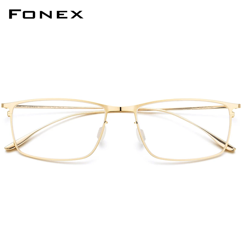 FONEX Titanove Zlitine Očala Moških Kvadratnih Kratkovidnost Recept Očala Okvirji 2020 Novih Celotno Optični korejski Očala 8105 2