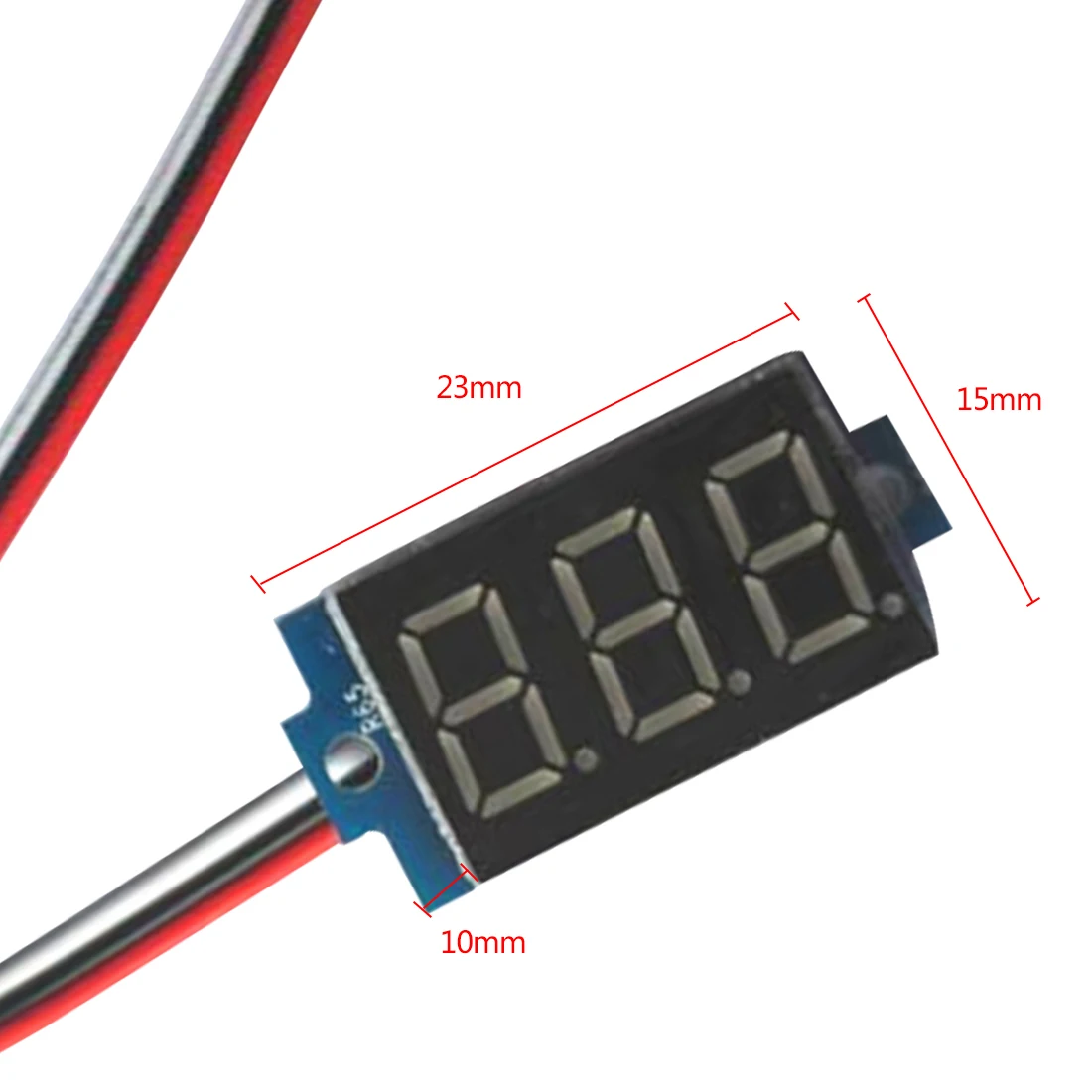 Monitor Volt Plošča Tester Meter Za Motorcy DC 0-99.9 V 0.36 Palčni Nov enosmerni Rdeča LED Digitalni Zaslon Voltmeter Plošča 1