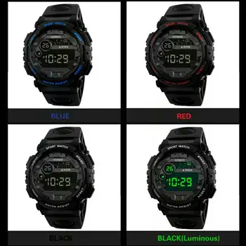 Luksuzni Mens Digitalni LED Watch Datum Šport Moški Prostem Elektronski Watch Šport Gledam relogio masculino часы мужские часы 2