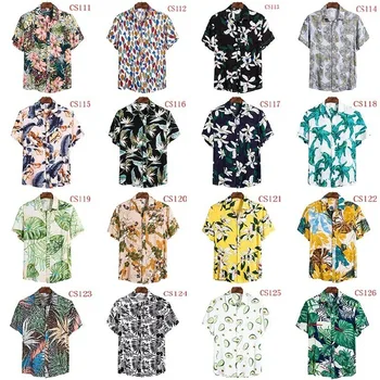 FFXZSJ nove moške poletne majica 2020, Hawaiian majica priložnostne plaži majica Evropske plus-size river kratka sleeved majica 0