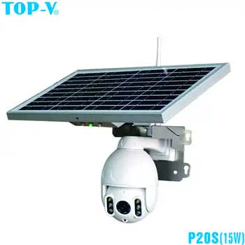 1080P nepremočljiva wifi sončne energije na prostem PTZ auto tracking varnosti speed dome IP kamere 2