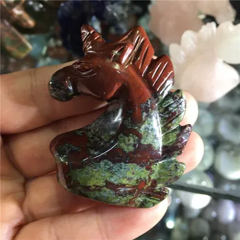 Naravni Red Jasper Kamen Samorog Gemstone Kristal, Ročno Izrezljano Figur Doma Dekoracijo Gemstone Zbirka Reiki Kamna 0