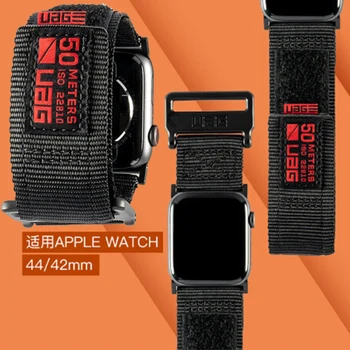 Nov Šport Najlon watch band za apple watch 42mm 40 mm za iwatch serije 6 se 5 4 3 mehko trak za iwatch 38 mm 44 mm zanke zapestnica 0