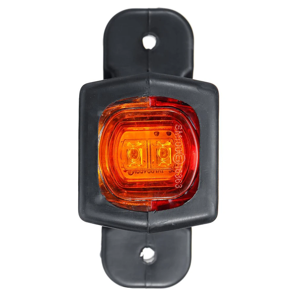 2pcs 12/24V Tovornjak LED Strani Marker Svetlobe Trojno Oranžna Bela Rdeča indikacijske lučke Za Tovornjak Priklopnika, RV Avtobus 0