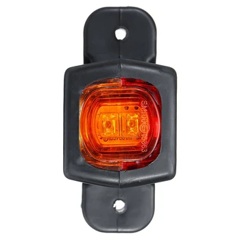 2pcs 12/24V Tovornjak LED Strani Marker Svetlobe Trojno Oranžna Bela Rdeča indikacijske lučke Za Tovornjak Priklopnika, RV Avtobus 2347