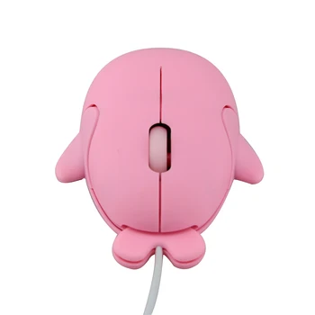 Mini Srčkan Živali Vzorec Miško 1200 DPI Optična USB, Žična Računalnik Miši Dolphin Oblike Iger Za Otroke Darilo 3