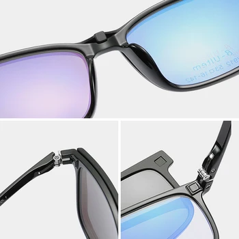 Polarizirana Magnet Posnetek Na Očal Okvir Moških Kratkovidnost Magnet Posnetek Na sončna Očala Ženske Recept Optična Očala Moških Okvir TR90 1