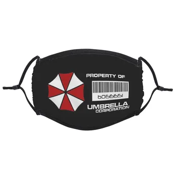 2021 Premoženja, Umbrella Corporation, Maska za Večkratno uporabo Trendy Usta Masko Bombažne Tkanine Anti Meglica zaščitni Pokrov Respirator 5