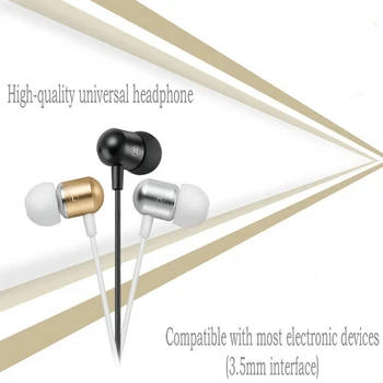 Bas Stereo glasbe, slušalke kovinski slušalke LDI8 Z Mikrofonom Za iPhone, Samsung xiaomi mi 10 pro huawei, sony redmi opomba telefon 2