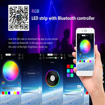 20 M Niz LED Lučka za Bluetooth App Nadzor USB Niz Luči Lučka Nepremočljiva Prostem Pravljice Lučke Za Božično Drevo Decoration 4
