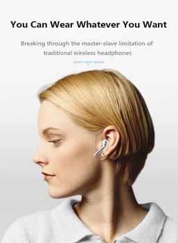 Brezžična tehnologija Bluetooth 5.0 Slušalke Čepkov V Mini-Ušesa Hrupa Preklic Slušalke za mobilni telefon Športne Slušalke 1