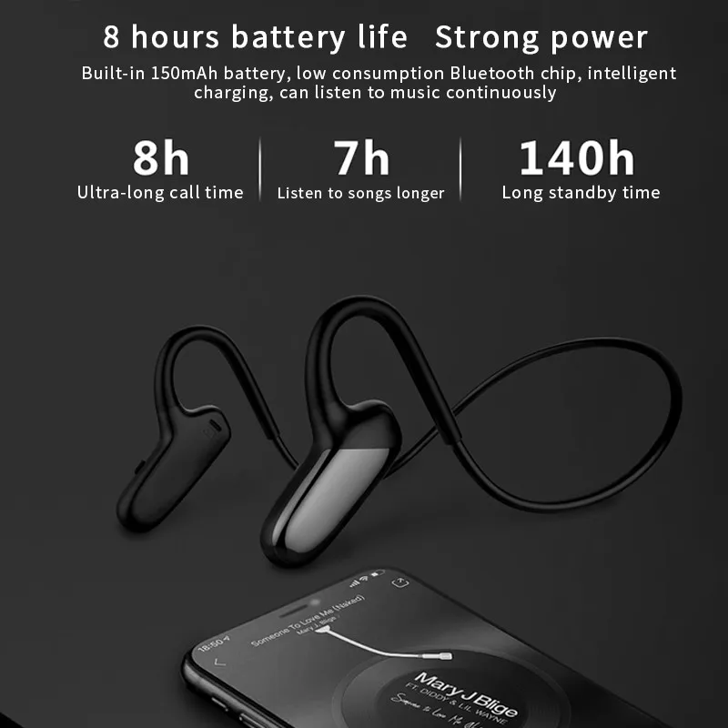 2020 Nove Slušalke Z Kostno Prevodnost Slušalke Bluetooth Brezžične Slušalke Slušalke TWS Športih na Prostem Nepremočljiva Čepkov 1