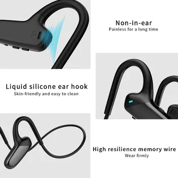 2020 Nove Slušalke Z Kostno Prevodnost Slušalke Bluetooth Brezžične Slušalke Slušalke TWS Športih na Prostem Nepremočljiva Čepkov 0