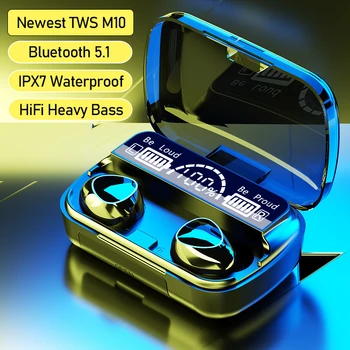 5.1 Bluetooth Slušalke 9D HiFi Setero Brezžične Slušalke TWS Stroki Slušalke 2000mAh Polnjenje Box Hrupa Preklic Čepkov Z Mic 24174
