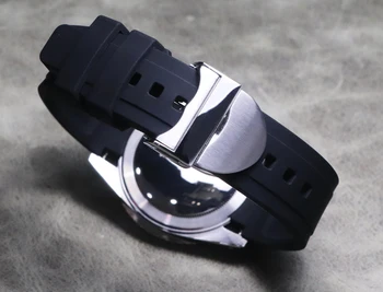 18 mm 20 mm 22 mm Gume, Silikona Watch Trak Črno Gledati Band, ki je Primerna za Tudor Black Bay IWC Omega Seamaster Bretling Watch 3