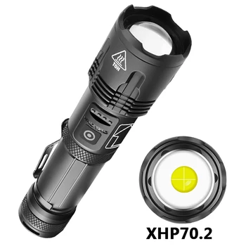 XHP100 Visoke Kakovosti 9-core Led Svetilka Zoomable Baklo Usb Polnilne 18650, ali 26650 Baterije Banka Funkcija Luč 3