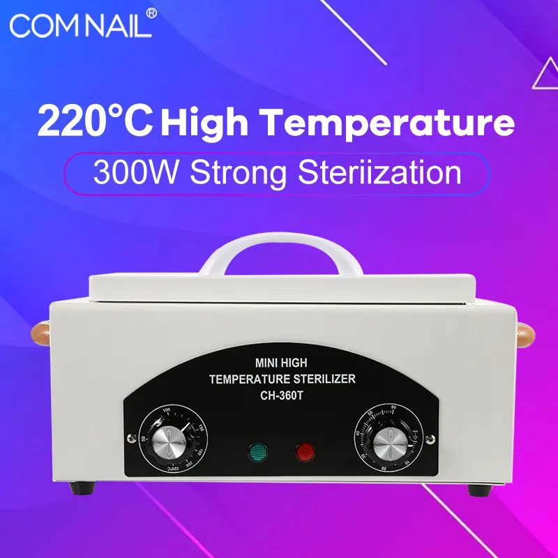 300W Visoko Temperaturo Sterilizator Nail Art Orodja Dezinfekcijo Kabinet Sterilizator Pralni Za Manikuro nastavite ZDA/EU Plug 110V/220V 1