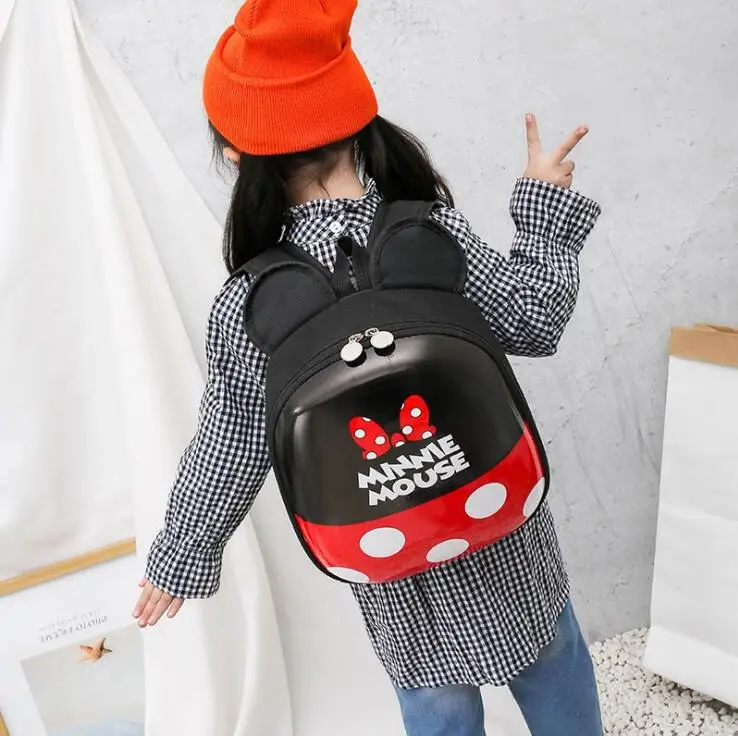 Disney nova otroška šolska torba vrtcu fant otroka, jajčne lupine, nahrbtnik risanka Mickey mouse luštna deklica nahrbtnik 1