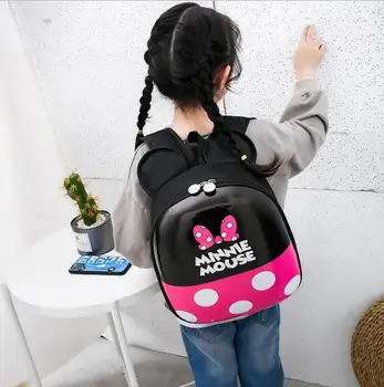 Disney nova otroška šolska torba vrtcu fant otroka, jajčne lupine, nahrbtnik risanka Mickey mouse luštna deklica nahrbtnik 2