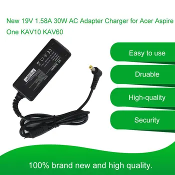 AC Polnilec + Kabel 19V 1.58 A 30W za Acer Aspire One KAV10 KAV60 Padec Ladijskega prometa na Debelo Vtič v ONLENY 5
