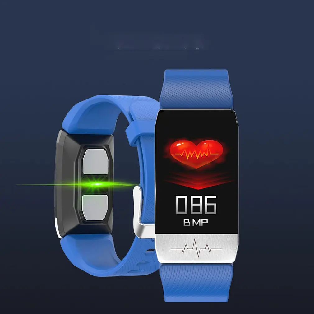 T1s Pametno Gledati Telesne Temperature, Srčnega utripa Fitnes Watch EKG Glasbe za Nadzor Šport Smartwatch Moški Ženske 2020 Nova 2