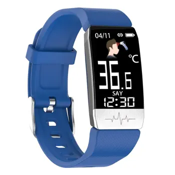 T1s Pametno Gledati Telesne Temperature, Srčnega utripa Fitnes Watch EKG Glasbe za Nadzor Šport Smartwatch Moški Ženske 2020 Nova 1