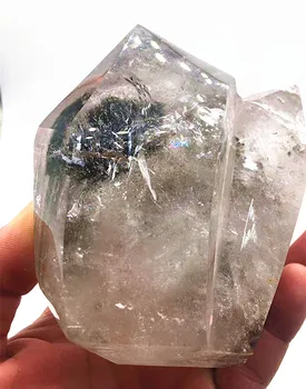 Naravni quartz crystal Duha čakra predstavlja Energijo Vrt Čarobno palico za Božič 4