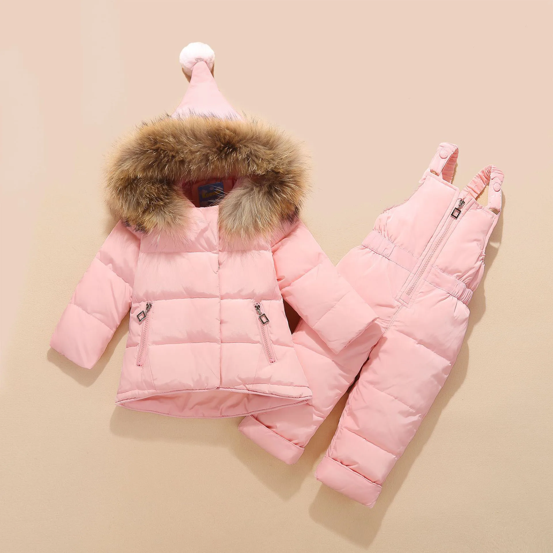 Visoko Kakovostne Zimske Otrok Kompleti Oblačil Za Dekleta Toplo Parka Navzdol Plašč Jakna Za Baby Dekle Oblačila Plašč Otrok Snežno Obleko 1