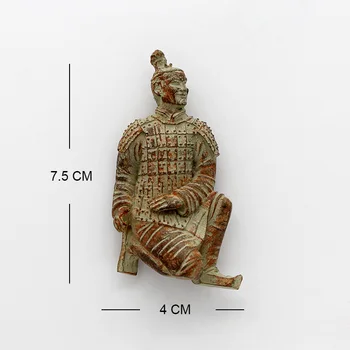 Terakota bojevniki Qin starodavni Kitajski Spominkov 3d hladilnik magnet Hufu spominek zbirka xian Shaanxi zbirka darilo 3