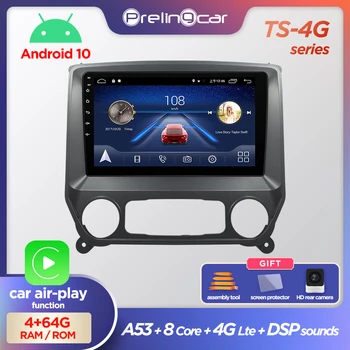 Prelingcar Android 10 ŠT DVD 2Din avtoradio Večpredstavnostna Video Predvajalnik Navigacija GPS Za Chevrolet Silverado GMC sierra-2018 1