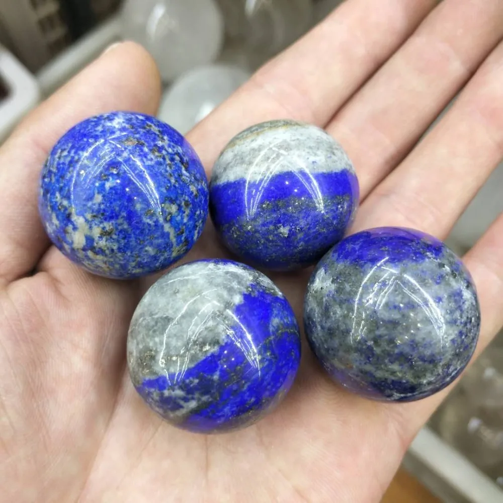 30 mm 1PC Naravno Modro Kristalno Kroglo Mineralnih Lapis Lazuli Zdravljenje Področju Zdravilni Kamen Velika Kristalno DIY Doma Dekoracijo Opremo 4