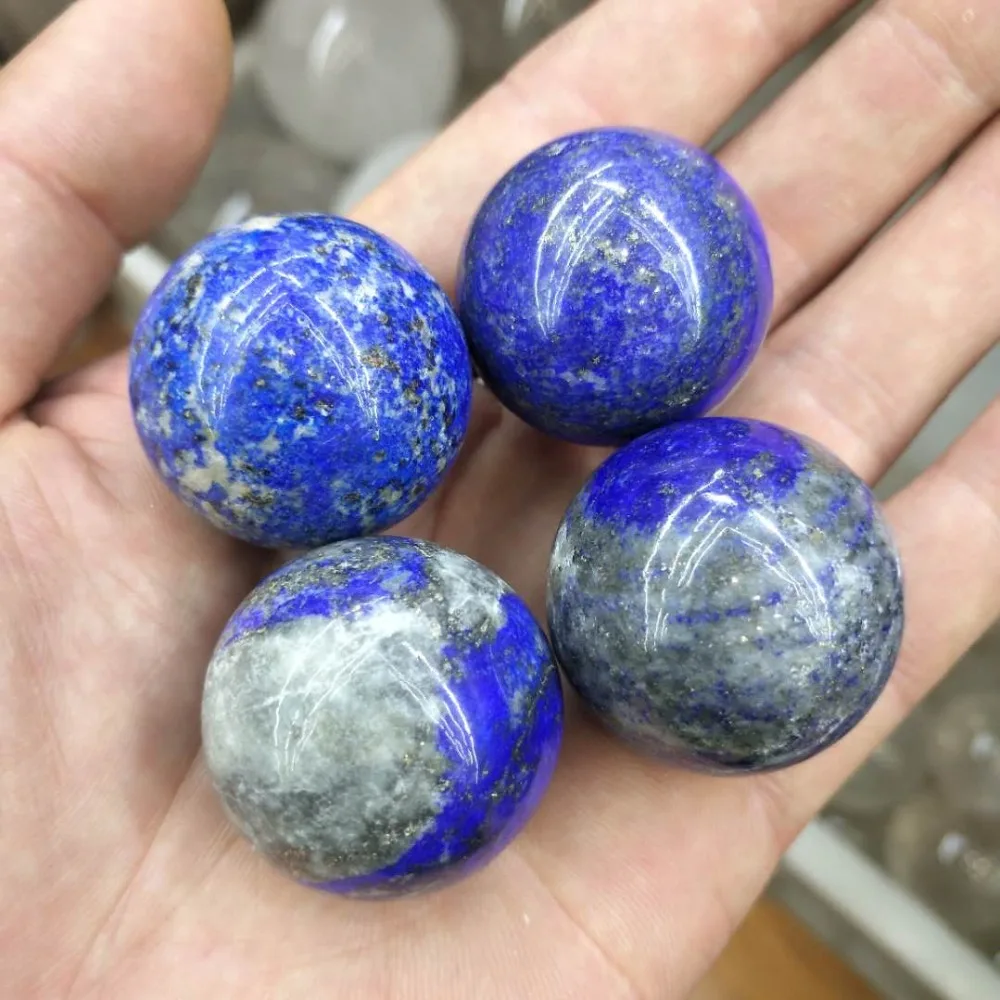 30 mm 1PC Naravno Modro Kristalno Kroglo Mineralnih Lapis Lazuli Zdravljenje Področju Zdravilni Kamen Velika Kristalno DIY Doma Dekoracijo Opremo 5