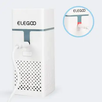 ELEGOO 2pcs Mini Čistilec Zraka Nastavite z aktivnim Ogljikovim Filtrom in Univerzalni Adapter za LCD,DLP,MSLA Smolo 3D Tiskalnik 0