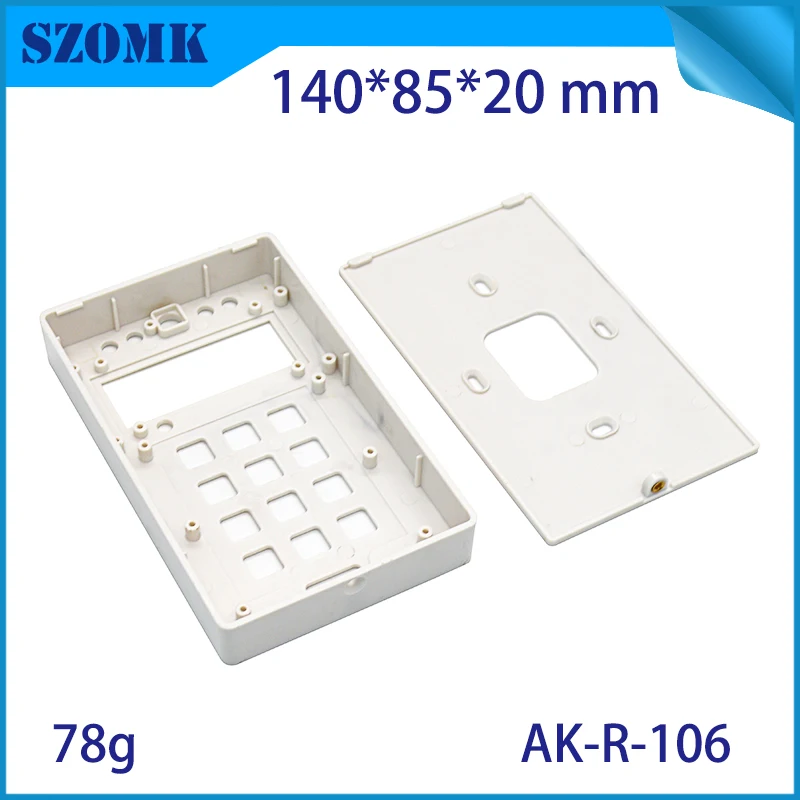 1 kos, 140*85*20 mm nov prihod plastičnih access control box z tipkovnico szomk elektronike, plastike RFID ohišje PCB 4
