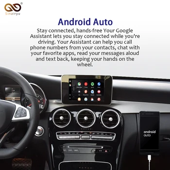Sinairyu Brezžični Apple Carplay za Mercedes A B C E G CLA GLA GLC-E Razred Avtomobila igrajo Android Auto/Zrcaljenje-2019 NTG5 W205 0