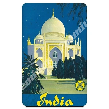 Indija spominek magnet letnik plakat 1