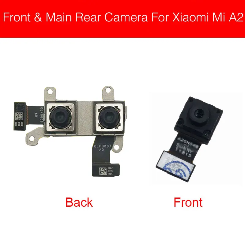 Spredaj In Zadaj Kamera Za Xiaomi Mi A2 MiA2 6X Nazaj Modul rezervnih Delov 1