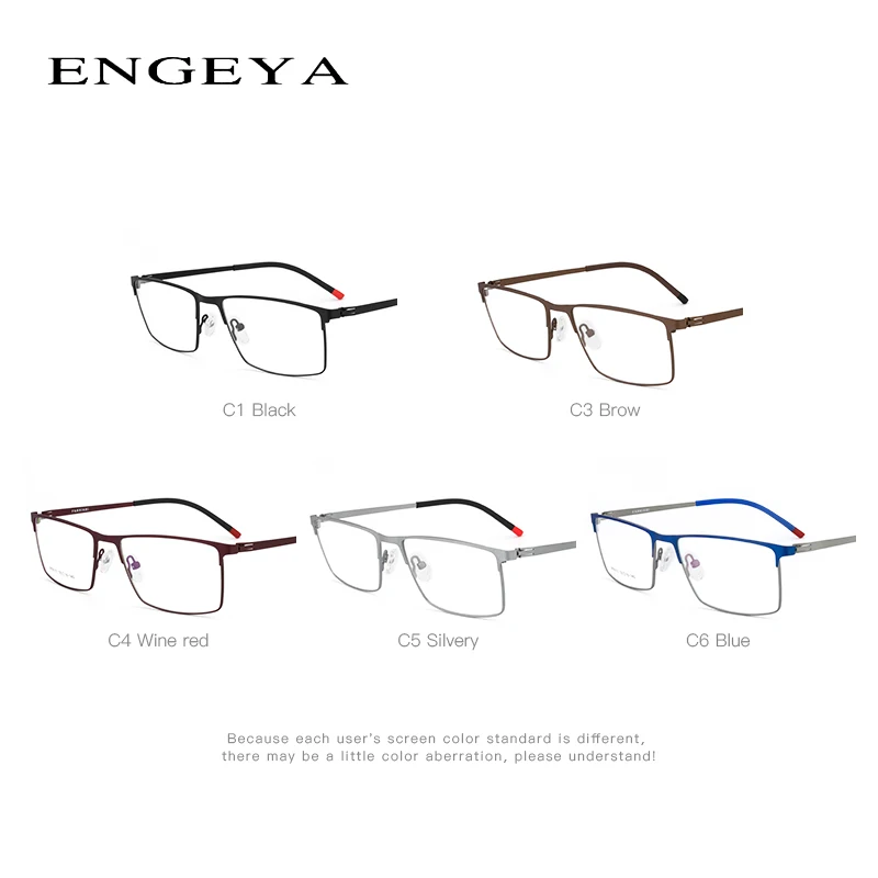 Optični Kovinskih Očal Okvir Moških Retro Jasno Kratkovidnost Recept za Očala Kvadratnih Oblikovalec Očala Okvir Edinstveno Ročico#IP9010 3