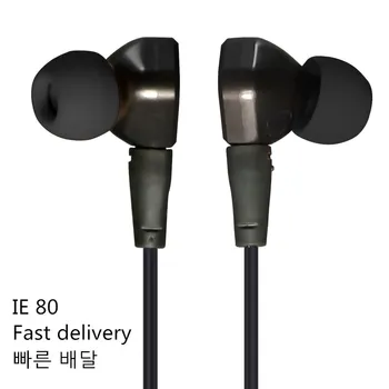 Visoka kakovost DIY IE80 in-Ear Slušalke hifi subwoofer mobilne slušalke čepi telefonske slušalke univerzalno Hitro Brezplačna Dostava 0